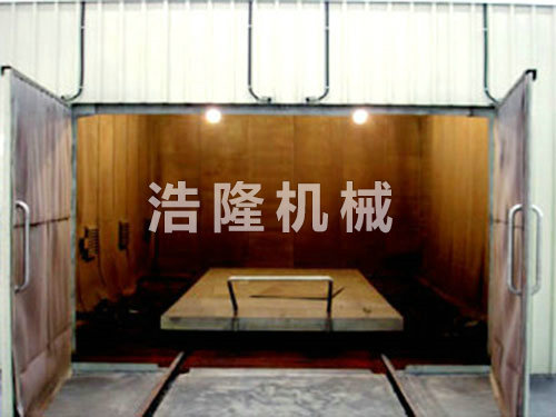 蜂窩地板噴吵房內景圖